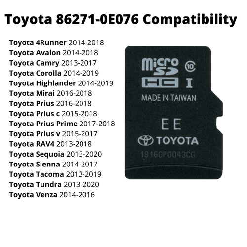 Load image into Gallery viewer, TOYOTA 2024 Navigation Micro SD Card GPS MAP Update 86271-0E076
