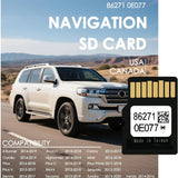 TOYOTA 2025 Navigation Micro SD Card GPS MAP Update 86271-0E077