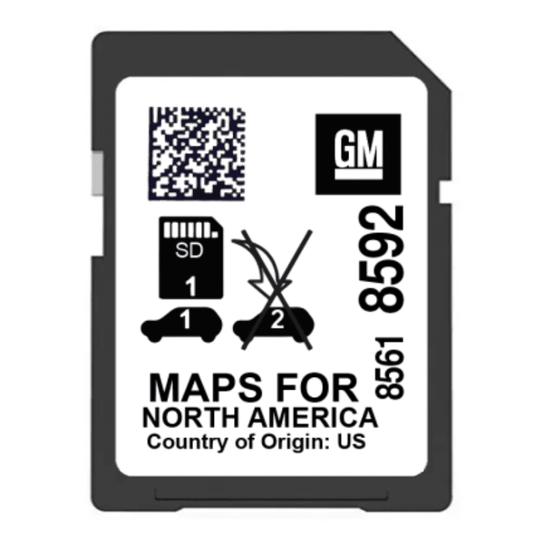 GM 8561 8592 Navigation GPS SD Card Map Update US Canada