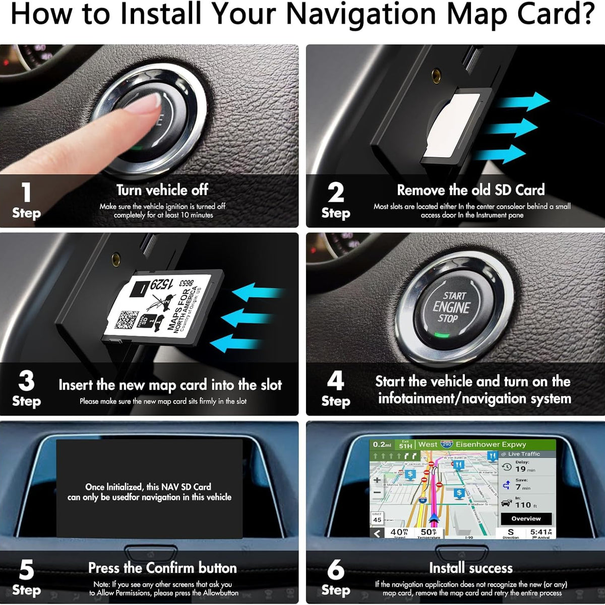 GM 8653 1529 Navigation GPS SD Card Map Update