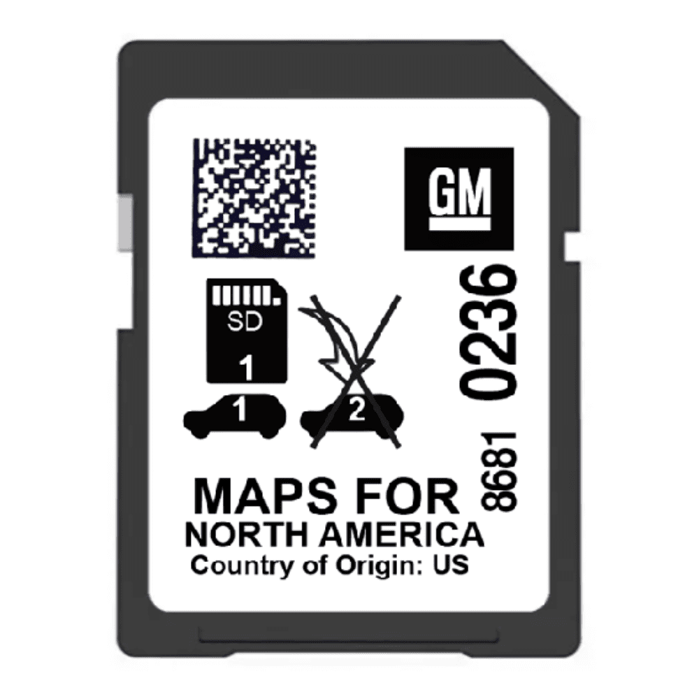 GM 8681 0236 Navigation GPS SD Card Map Update US Canada