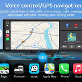 10.2” Wireless CarPlay/Android Auto with 4K + Dash Cam + Reverse Camera