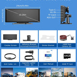 10.2” Wireless CarPlay/Android Auto with 4K + Dash Cam + Reverse Camera