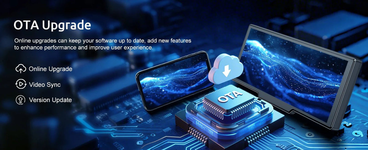 10.2” Wireless CarPlay/Android Auto with 4K + Dash Cam + Reverse Camera