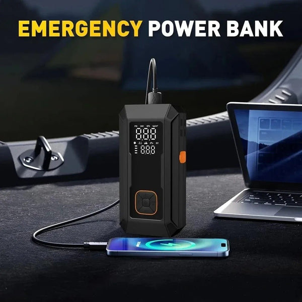 5-in-1 Portable Car Jump Starter & Air Compressor 1500A Peak / 150PSI