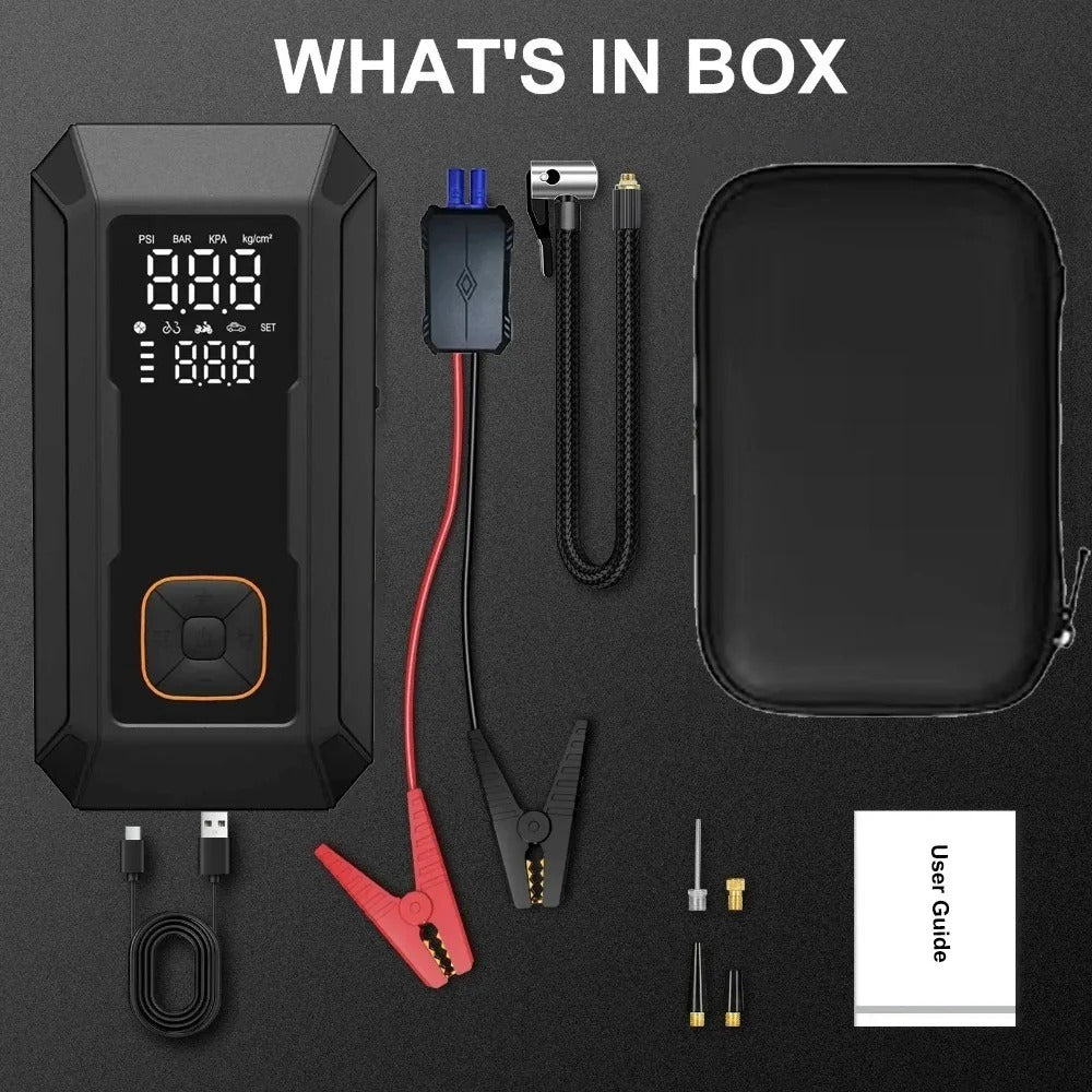 5-in-1 Portable Car Jump Starter & Air Compressor 1500A Peak / 150PSI